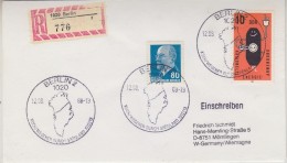 DDR 1988 Koch/Wegener Durch Grönland 1912/1913 Registred Cover Ca Berlin 12.08.88 (30865) - Sonstige & Ohne Zuordnung