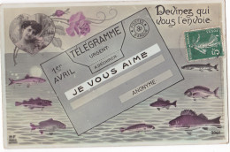 1er AVRIL. - TELEGRAMME - 1er Avril - Poisson D'avril