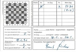 JEU JEUX ECHECS CHESS ECHANGE COURRIER PARTIE ECHECS - Schach