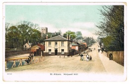 RB 1102 -  Early Postcard - Holywell Hill & Public House - St Albans Hertfordshire - Hertfordshire
