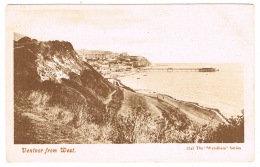 RB 1102 -  Early Postcard - Ventnor From West Showing Pier - Isle Of Wight - Ventnor