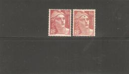 FRANCE  VARIETE VIRGULE  SUR LE FRONT  N°716B  NEUF SANS GOMME - Unused Stamps