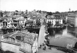 44- CLISSON- LE QUARTIER DE LA TRINITE , LE PONT DE VILLE ET LE VIADUC PRIS DU CHÄTEAU - Clisson