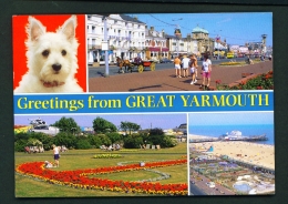 ENGLAND  -  Great Yarmouth   Multi View  Used Postcard - Great Yarmouth