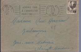 Lettre Algérie RBV  Alger R.P 23 OCT 45 " Adhérez Tous à L'Association Pour L'Indochine" - Covers & Documents