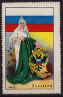 Russia National Costume  / Folk Art / Flag / Coat Of Arms - Cinderella / Label / Vignette - MH - Altri & Non Classificati