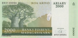 (B0171) MADAGASCAR, 2009 (ND). 2000 Ariary. P-90. UNC - Madagaskar