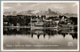 0499 - Alte Foto Ansichtskarte - Velden A. Wörthersee Schloß Landungsplatz Karawanken Feldpost 1939 Verlag Frank - Velden