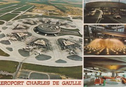 ROISSY EN FRANCE Aéroport Charles De Gaulle Aérogare, 7 Satellites, Tubes De Transfert Des Passagers, - Roissy En France