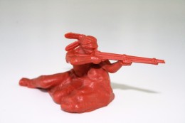 Elastolin, Lineol Hauser, Indian, H=70mm, Plastic - Vintage Toy Soldier - Figurines