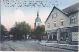 CALVÖRDE Partie Am Markt Belebt Geschäfte Gem Flechtingen Kr Börde 5.8.1919 Gelaufen Eisleben Magdeburg - Eisleben