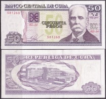 2014-BK-23 CUBA 2014. 50$ CALIXTO GARCIA. UNC REEMPLAZO REPLACEMENT (BZ). - Cuba