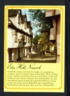 ENGLAND  -  Norwich  Elm Hill  Used Postcard - Norwich