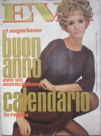 EVA  - N.1 - 7 GENNAIO 1968 - ANNO XXXV - SETTIMANALE - RUSCONI - MILANO - EVA AULIN - Mode