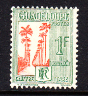 Guadeloupe MH Scott #J35 1fr Avenue Of Royal Palms - Postage Due - Strafport