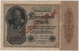 1 Milliarde Mark - Reichsbanknote - German Reich / Deutsches Reich - Year 1922 - 1 Miljard Mark
