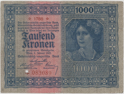 1000 Kronen - Österreich-Ungarn / Austria-Hungary - Year 1922 - Other - Europe