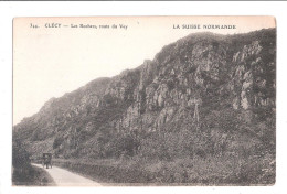 CPA 14 CLECY - LES ROCHERS - ROUTE DU VEY AVEC ATTELAGE  Non Ecrite Unused - Clécy