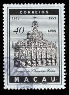 !										■■■■■ds■■ Macao 1952 AF#370ø St.Francisco De Xavier 40 Avos (x10585) - Used Stamps