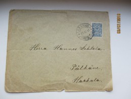 1911  RUSSIA  FINLAND  PÄLKÄNE  , RAILWAY MAIL TPO POSTAL WAGON NO.6 , OLD COVER   , O - Covers & Documents