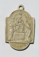 Old Religious Pendant - Trono Della SS Vierge Del Rosario In Pompei - Monarchia/ Nobiltà