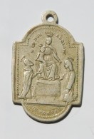 Old Religious Pendant - Trono Della SS Vierge Del Rosario In Pompei - Royaux/De Noblesse