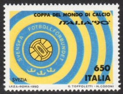 Italia 90 Sweden World Football Mnh Stamp - Unused Stamps