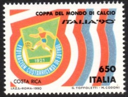 Italia 90 Costa Rica World Football Mnh Stamp - Ongebruikt