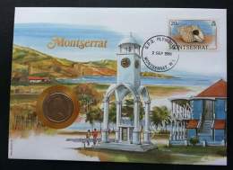 Montserrat Seashell 1991 Shell Building Island Beach Clock Tower FDC (coin Cover) - Montserrat