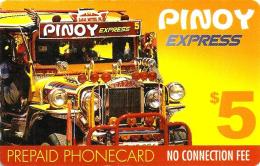 UNITED STATES USA $5 CALL TO PHILIPPINES JEAPNEY PINOY USED READ DESCRIPTION  !! - Altri & Non Classificati