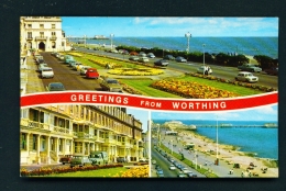 ENGLAND  -  Worthing  Multi View  Used Postcard - Worthing