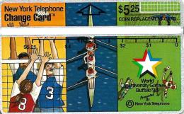 UNITED STATES USA NEW YORK ONLY $5.25 ROWING NERBALL SPORT BUFFALO GAMES 1993 L & G MINT  READ DESCRIPTION !! - Schede Olografiche (Landis & Gyr)