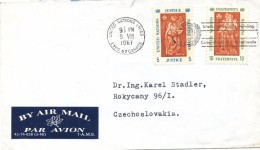 K8388 - UNO (1967) United National Unies: Expo 67 Canada (Air Mail Letter To Czechoslovakia) - 1967 – Montreal (Kanada)