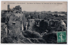 Tonquedec Côtes Du Nord Ruines Château 1910 Très Bon état - Tonquédec