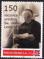 POLAND Personalized Stamp - Holy Ursula (Julia) Ledochowska - 150 Birth Anniversary C 2 - Used - Gebruikt
