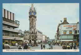 214732 / Leicester City - CLOCK TOWER , GALLOW TREE GATE , ICI PETROL MILES CHEAPER , Great Britain Grande-Bretagne - Leicester