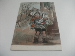 BAMBINA CON CAVALLUCCIO ILLUSTRATORE A. ZANDRINO - Zandrino