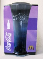 AC - COCA COLA McDONALD'S ROYAL BLUE CLEAR GLASS IN ITS ORIGINAL BOX FROM TURKEY - Mugs & Glasses