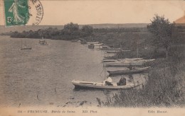 FRENEUSE (78)  BORDS DE SEINE - EDIT HOTTOR -barques) - Freneuse