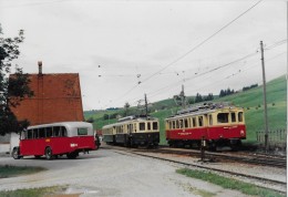 WEISSBAD → Saurer Postauto Wartet Beim Bahnhof Auf Die Fahrgäste, Schöne Foto 1967 - Weissbad 