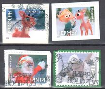 United States 2014 Rudolph, The Red-Nosed Reindeer - Sc #4946-49 - Mi 5132-35 BD,BE  - Used - Gebraucht