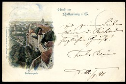 Rothenburg Ob Der Tauber, 30.9.1898, GRUSS Aus,  Stadtmauerpartie, C.F. Kraemmer - Ansbach