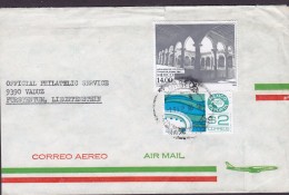 Mexico Airmail Correo Aereo MEXICO CITY 1983 Cover Letra Liechtenstein Aeroplane Cachet (2 Scans) - Messico
