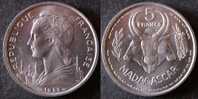 MADAGASCAR  5  Francs  1953    UNC / BU   PORT  OFFERT - Madagaskar