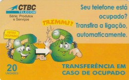 Brazil, CTBC-0191, Transf. Em Caso De Ocupado - Amarelo/Laranja, 2 Scans. - Brasilien