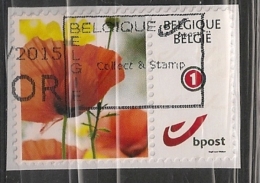 BELGIE BELGIQUE Duostamps Poppie Klaproos - Used Stamps