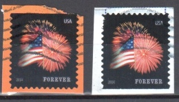 United States 2014 Star Spangled Banner With "USPS" - Mi 5047 BD Perf.11¼:10¾ - Used - Gebraucht