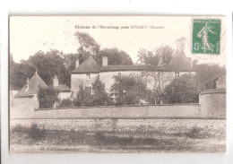 CPA 86 CHATEAU DE L'HERMITAGE PRES GIVRAY VIENNE 1915 WITH STAMPS USED - Otros & Sin Clasificación