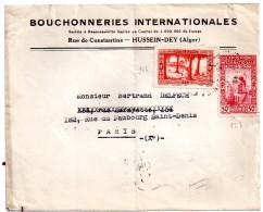 Lettre D Algerie Pour La France  ( 1938 ) - Lettres & Documents