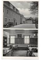 Zweiteilige Fotokarte Gasthof Zur Post, Heute Reiffeisenbank, Mit Oldtimer, STEINWIESEN, 30erJahre; Ungebraucht - Kronach